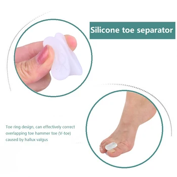 1Pair Bone Thumb Valgus Protector Silicone Foot Finger Toe Separator Bunion Adjuster Hallux Valgus Corrector Pedicure Feet Care
1Pair Bone Thumb Valgus Protector Silicone Foot Finger Toe Separator Bunion Adjuster Hallux Valgus Corrector Pedicure Feet Care