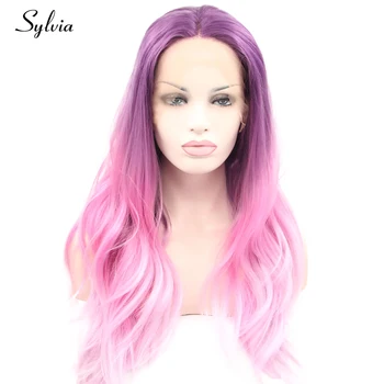 Sylvia Red Purple Ombre Synthetic Lace Front Wigs Middle Part Long Silky Straight Heat Resistant Fiber Hair For Women
Sylvia Red Purple Ombre Synthetic Lace Front Wigs Middle Part Long Silky Straight Heat Resistant Fiber Hair For Women
