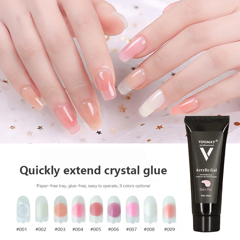 9 Colors Nails Extension Gel Crystal Manicure Paper-free Solid-state Quick-drying Model Extended Glue UV Nail Polish Glue TSLM1
9 Colors Nails Extension Gel Crystal Manicure Paper-free Solid-state Quick-drying Model Extended Glue UV Nail Polish Glue TSLM1