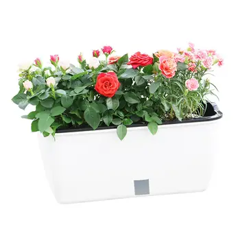 Rectangular Balcony Plastic Flowerpot Balcony Planting Pot Plastic Flowerpot Breathable Resin Pot Home Office Desk Garden Decor
Rectangular Balcony Plastic Flowerpot Balcony Planting Pot Plastic Flowerpot Breathable Resin Pot Home Office Desk Garden Decor