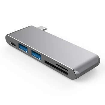 Type-c Port 5 In 1 Hub USB3.0 High Transmission Speed Adapter SD Micro SD TF Card Reader Phone USB Charger 
Type-c Port 5 In 1 Hub USB3.0 High Transmission Speed Adapter SD Micro SD TF Card Reader Phone USB Charger