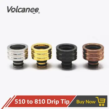 Volcanee 1pc 510 to 810 Drip Tip Adapter Heat Sink for 510 Thread V8 Baby Tank RDA RTA Atomizer E Cigarette Vape Accessories
Volcanee 1pc 510 to 810 Drip Tip Adapter Heat Sink for 510 Thread V8 Baby Tank RDA RTA Atomizer E Cigarette Vape Accessories