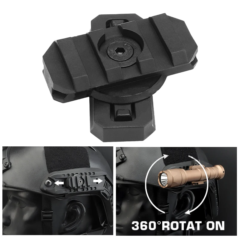 Helmet Side Rail Mount Adapter Hunting 360 Degrees ARC Guide Rotation 3/4'' Flashlight Clamp Holder fit Fast Helmet Side Rail
Helmet Side Rail Mount Adapter Hunting 360 Degrees ARC Guide Rotation 3/4'' Flashlight Clamp Holder fit Fast Helmet Side Rail