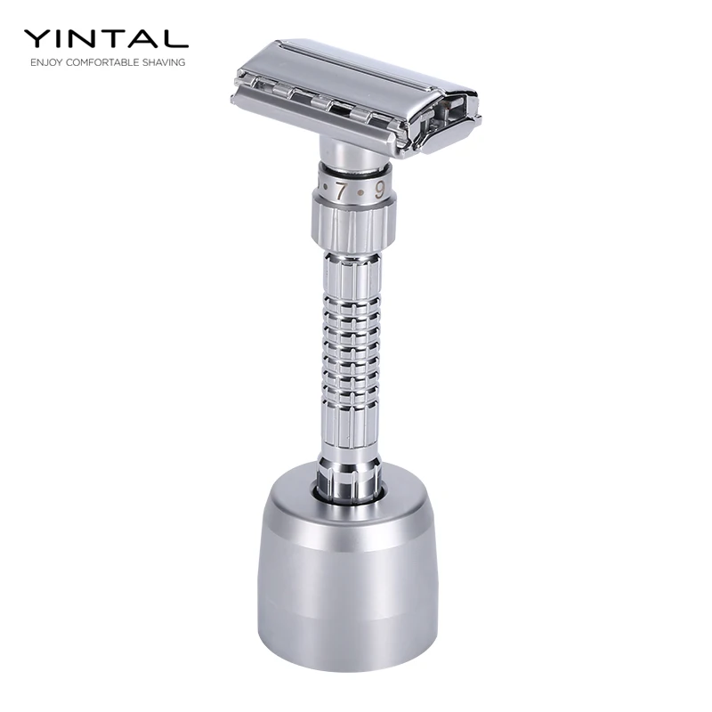 Adjustable Double Edge Shaving Safety Razor Shaver Blades Zinc Alloy Chrome Razors With Case
Adjustable Double Edge Shaving Safety Razor Shaver Blades Zinc Alloy Chrome Razors With Case