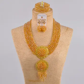 gold african jewelry set crystal beads beaded nigerian necklace wedding jewelry sets for women 6CLS01
gold african jewelry set crystal beads beaded nigerian necklace wedding jewelry sets for women 6CLS01