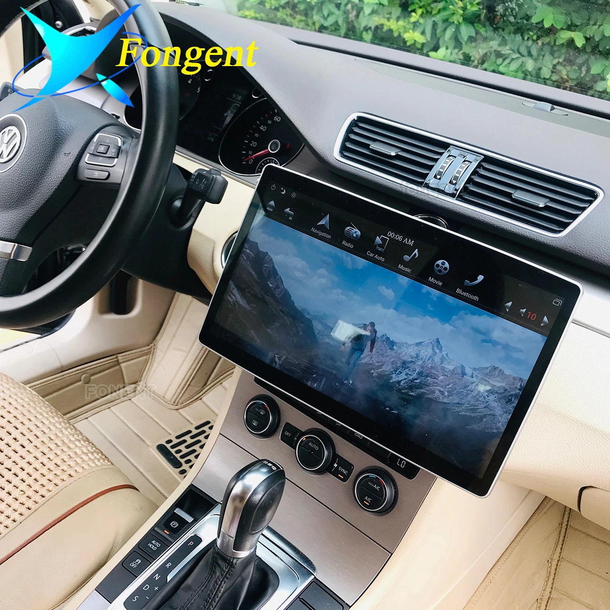 

Universal 2 DIN Car Multimedia DVD 180° Rotatable 1280*720 12.8" PX6 IPS Android 8.1 4GB +32GB Vehicle GPS map RDS Radio Player