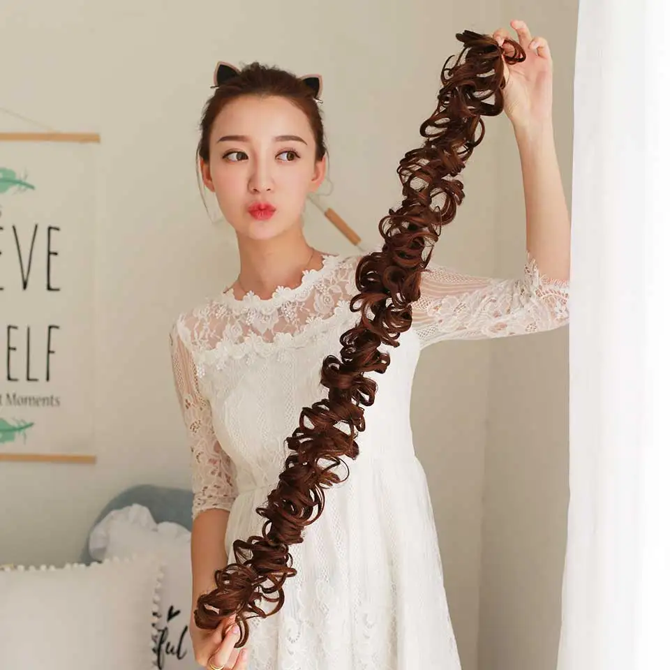Allaosify-Multiples-couleurs-Synth-tique-Chignon-Boucl-s-Chignon-Donut-Rouleau-Bandeau-Extension-De-Cheveux-Chouchou (1)