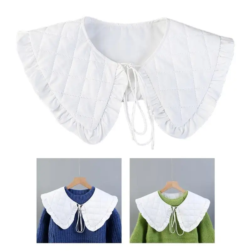 Simple Fake Collar Shawl Girls Ruffles Half Shirt Shawls Wrap Lapel Detachable Collars Necklace False Collar
Simple Fake Collar Shawl Girls Ruffles Half Shirt Shawls Wrap Lapel Detachable Collars Necklace False Collar