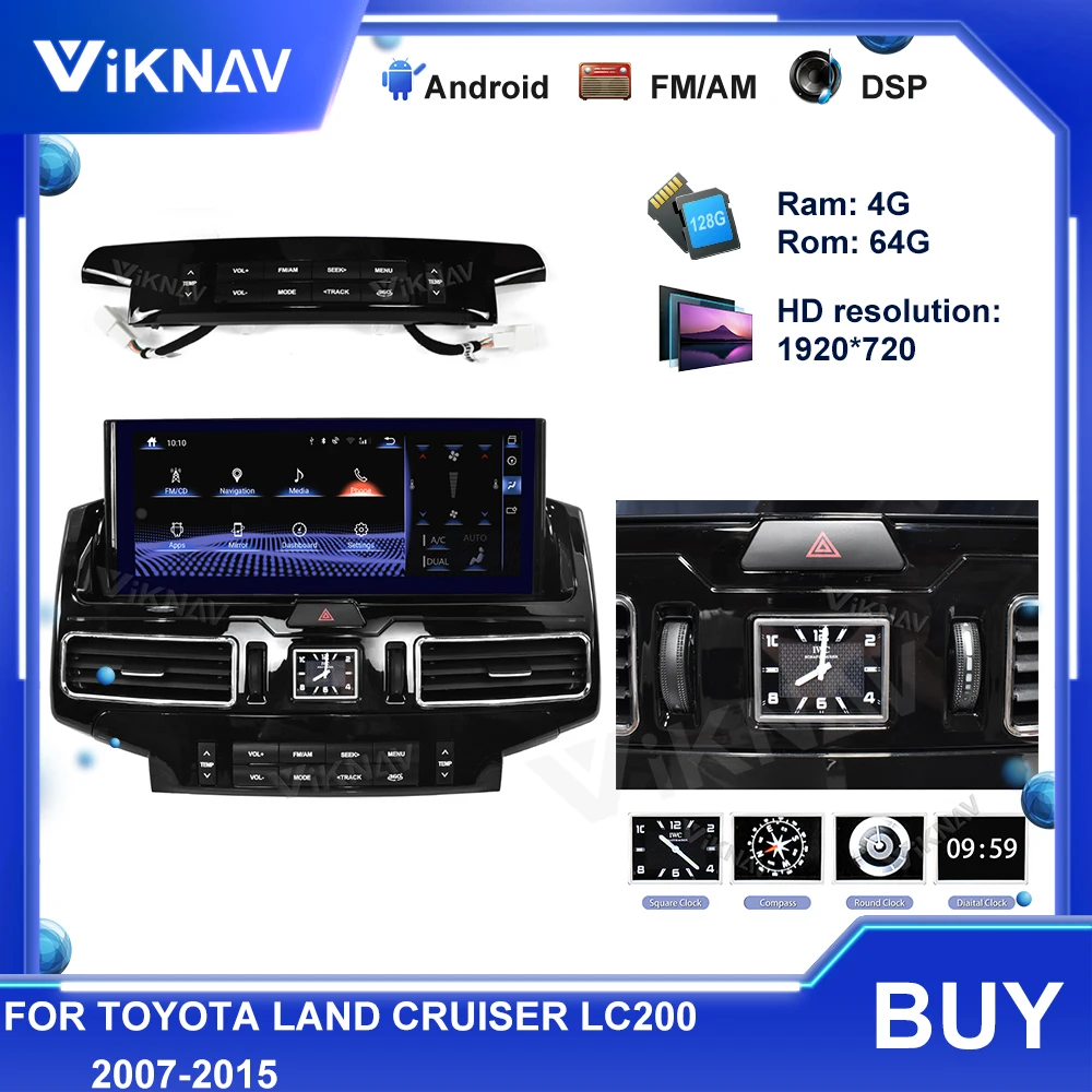 Car GPS Navigation For TOYOTA LAND CRUISER 200 LC200 Series CCC Auto Radio Multimedia Player GPS Head Unit Stereo Tape Recorder
Car GPS Navigation For TOYOTA LAND CRUISER 200 LC200 Series CCC Auto Radio Multimedia Player GPS Head Unit Stereo Tape Recorder