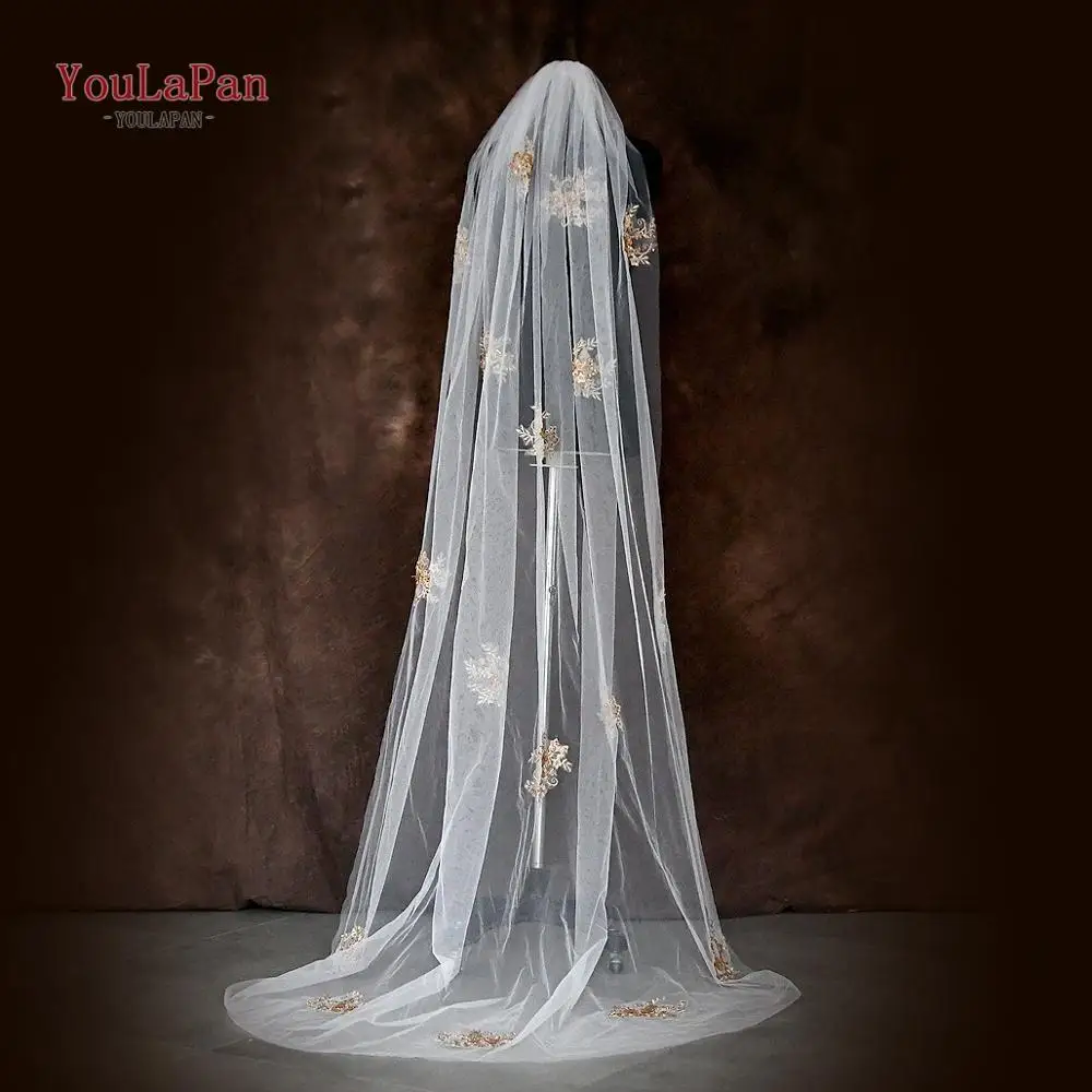 YouLaPan V50-G Long Crystal Embroidered Veil Wedding Veils for Brides Cathedral 2 Metre Long 2020 Wedding Veil
YouLaPan V50-G Long Crystal Embroidered Veil Wedding Veils for Brides Cathedral 2 Metre Long 2020 Wedding Veil