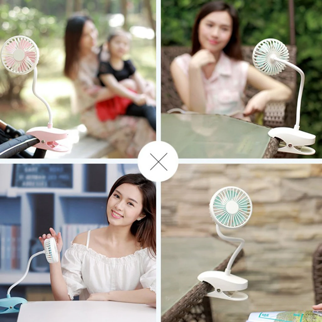 Summer USB Flexible Clip-On Fan Home/Office Desktop Table Mini Personal Fans Summer USB Flexible Clip-On Fan Home/Office Desktop Table Mini Personal Fans