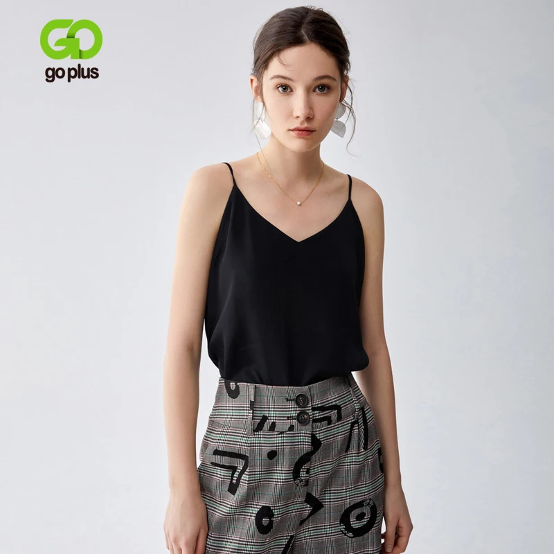 GOPLUS V-Neck Strap Crop Plus Size Solid Casual Top Tops Women's T-shirt Underwear Haut Femme Tops Mujer Verano 2020
GOPLUS V-Neck Strap Crop Plus Size Solid Casual Top Tops Women's T-shirt Underwear Haut Femme Tops Mujer Verano 2020