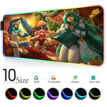 League of legends RGB Mouse Pad Gamer Accessories Computer persona Large LED MousePad Gaming Desk PC Desk Play Mat with Backlit 
League of legends RGB Mouse Pad Gamer Accessories Computer persona Large LED MousePad Gaming Desk PC Desk Play Mat with Backlit