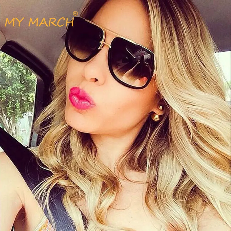 Oversized Sunglasses Women Men Big Frame Square Flat Top Rivet Sun Glasses Vintage Mirror Shades Gradient Female Oculos UV400
Oversized Sunglasses Women Men Big Frame Square Flat Top Rivet Sun Glasses Vintage Mirror Shades Gradient Female Oculos UV400