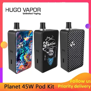 Hugo Vapor Planet 45W Pod Kit with 3ml Pod Cartridge Power by single 18650 Battery supports MTL and DL vaping E Cigarette Kit
Hugo Vapor Planet 45W Pod Kit with 3ml Pod Cartridge Power by single 18650 Battery supports MTL and DL vaping E Cigarette Kit