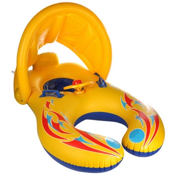 PVC Inflatable Baby Mother Swimming Ring Float Seat Mother and Child Double Swim Ring Mother and Child Swimming Circle Sunshade
PVC Inflatable Baby Mother Swimming Ring Float Seat Mother and Child Double Swim Ring Mother and Child Swimming Circle Sunshade