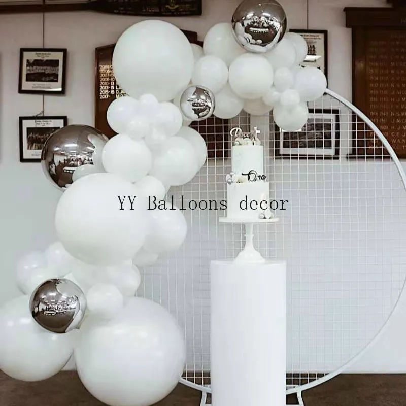 YY 70 PCS Balloon Garland Arch Kit White Sliver Artificial Palm Balloons for Birthday Party Wedding Baby Shower Suppies.
YY 70 PCS Balloon Garland Arch Kit White Sliver Artificial Palm Balloons for Birthday Party Wedding Baby Shower Suppies.