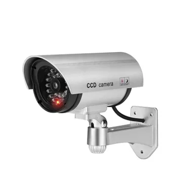 Outdoor Dummy Camera Video Surveillance Wireless LED Light Fake Camera CCTV Security Cameras for Home Silver Simulated Camera
Outdoor Dummy Camera Video Surveillance Wireless LED Light Fake Camera CCTV Security Cameras for Home Silver Simulated Camera