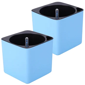 4 Pcs in 1 Set Plastic Lazy Flower Pot Double Layer Square Tray Box Planter Self Watering Flowerpot Large Capacity Water Plantin
4 Pcs in 1 Set Plastic Lazy Flower Pot Double Layer Square Tray Box Planter Self Watering Flowerpot Large Capacity Water Plantin