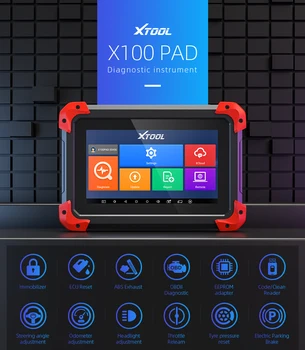 Original XTOOL X100 PAD Professional Key Programmer OBD2 Diagnostic Scanner Automotive Code Reader Multi-Language with EEPORM
Original XTOOL X100 PAD Professional Key Programmer OBD2 Diagnostic Scanner Automotive Code Reader Multi-Language with EEPORM