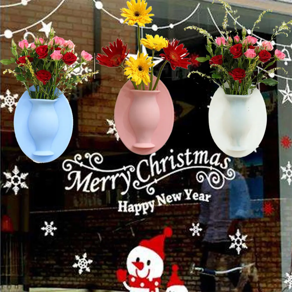 Magic Silicone Vase Paste Wall mounted Dried Flower Glass Wall Refrigerator Creative Transparent Flower Arrangement Flower Pot
Magic Silicone Vase Paste Wall mounted Dried Flower Glass Wall Refrigerator Creative Transparent Flower Arrangement Flower Pot