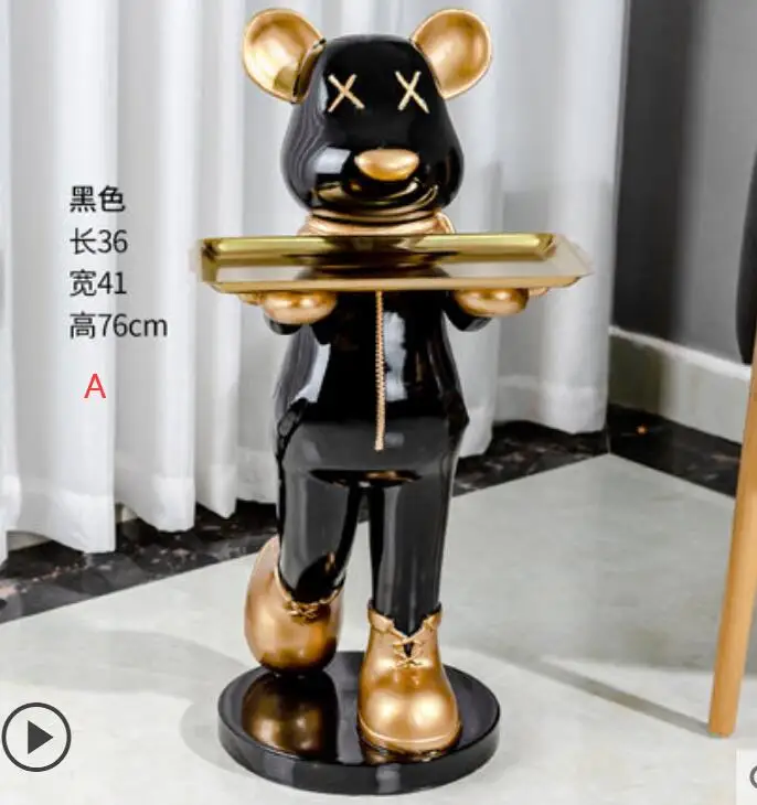 Resin Creative Violent Bear Living Room Floor Tray Storage Modern Light Luxury Home Soft Decoration craft ornaments
Resin Creative Violent Bear Living Room Floor Tray Storage Modern Light Luxury Home Soft Decoration craft ornaments