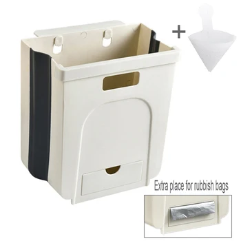 New Kitchen Hanging Trash Can with Sink Filter Foldable Waste Bin for Kitchen Cabinet Door Collapsible Extra Rubbish Bag Storage
New Kitchen Hanging Trash Can with Sink Filter Foldable Waste Bin for Kitchen Cabinet Door Collapsible Extra Rubbish Bag Storage
