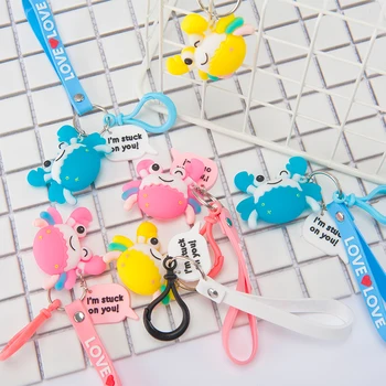 Cartoon cute crab key chain lightweight decorative key chain resin charm bag pendant silica gel Car New Key Ring Jewelry Gift
Cartoon cute crab key chain lightweight decorative key chain resin charm bag pendant silica gel Car New Key Ring Jewelry Gift