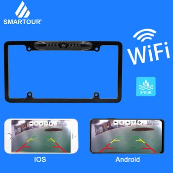 Smartour Car Rear View Backup Camera 8 Light Night Vision US License Plate Frame Camera
Smartour Car Rear View Backup Camera 8 Light Night Vision US License Plate Frame Camera