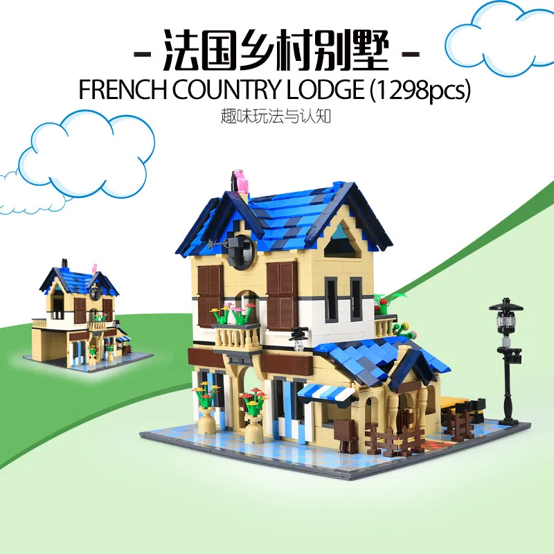Wan ge 5311 City Street View Series French Country Lodge Educational Building Blocks Bricks Toys for Children Birthday Gifts
Wan ge 5311 City Street View Series French Country Lodge Educational Building Blocks Bricks Toys for Children Birthday Gifts