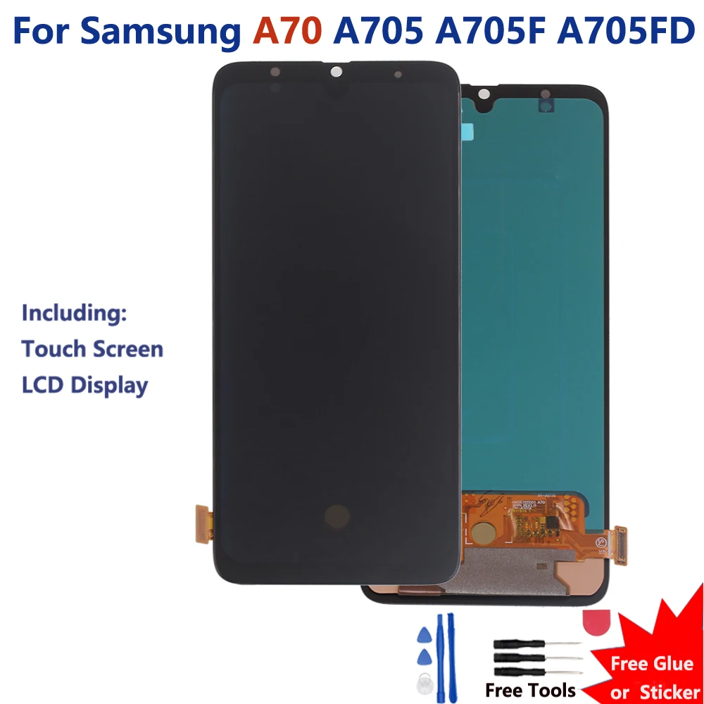 Amoled LCD For Samsung A70 Display Touch Screen Digitizer Assembly For Samsung A70 2019 A705F LCD Display Screen Repair part
Amoled LCD For Samsung A70 Display Touch Screen Digitizer Assembly For Samsung A70 2019 A705F LCD Display Screen Repair part