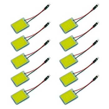 10pieces Car License Plate Interior Reading lamp 24 SMD COB LED Car Festoon Dome Light Panel Lamp 12V - White
10pieces Car License Plate Interior Reading lamp 24 SMD COB LED Car Festoon Dome Light Panel Lamp 12V - White