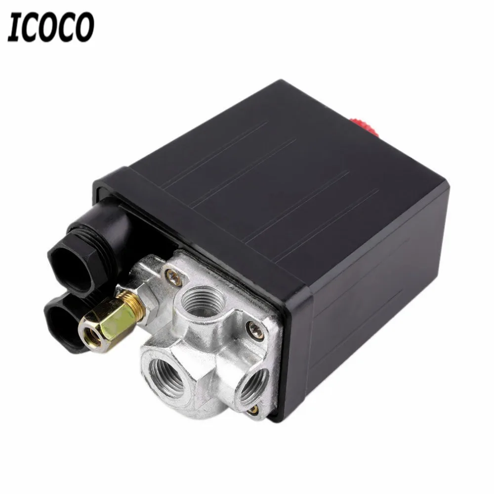 Air Compressor Pressure Switch Control Valve 90 -120 PSI 240V 16A Auto Control Auto Load/Unload Switch
Air Compressor Pressure Switch Control Valve 90 -120 PSI 240V 16A Auto Control Auto Load/Unload Switch
