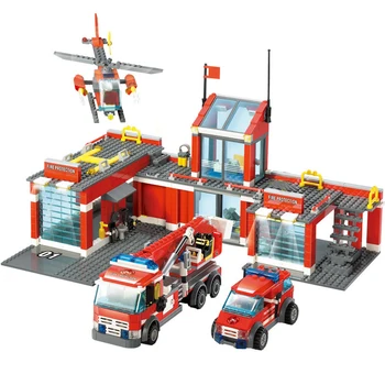 NEW Fire Station Model Blocks Compatible City Building Blocks Plastic DIY Bricks Educational Toys For Children Gift
NEW Fire Station Model Blocks Compatible City Building Blocks Plastic DIY Bricks Educational Toys For Children Gift