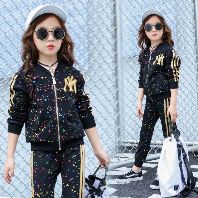 Girls Pure Cotton Set Big Boy 2019 New Style Sportswear Spring And Autumn Kids' Overcoat Fashion Casual Two-Piece Set
Girls Pure Cotton Set Big Boy 2019 New Style Sportswear Spring And Autumn Kids' Overcoat Fashion Casual Two-Piece Set