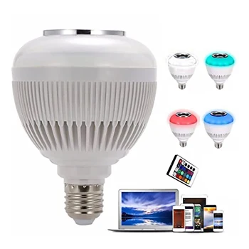 Smart E27 RGB Bluetooth speaker LED light Wireless Bluetooth Audio bulb adjustable music light wireless LED light remote control
Smart E27 RGB Bluetooth speaker LED light Wireless Bluetooth Audio bulb adjustable music light wireless LED light remote control