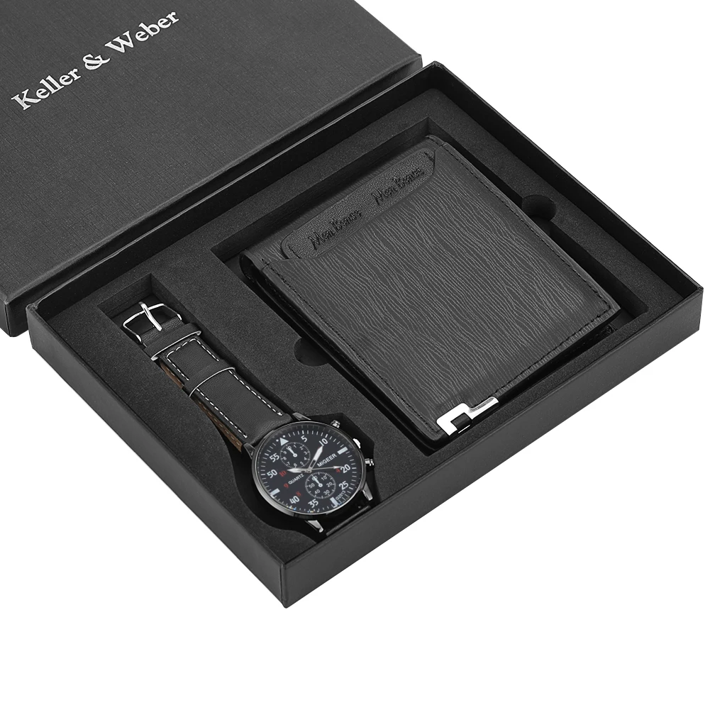 Специальный подарок мужские часы набор кошельков коробка для семьи сына папы
