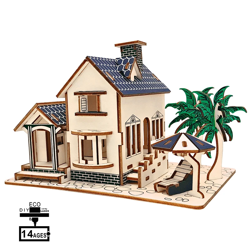Beach House Wooden Puzzle Game Assembly Toy Modern DIY Movable 3D Gift for Children Teens Adult 88pcs Wood Unisex
Beach House Wooden Puzzle Game Assembly Toy Modern DIY Movable 3D Gift for Children Teens Adult 88pcs Wood Unisex