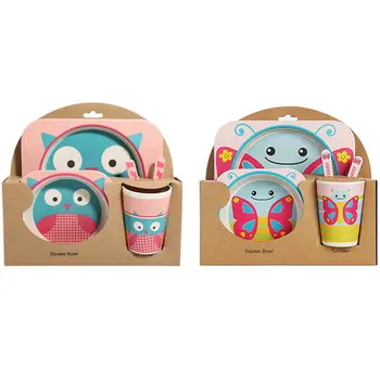 10Pcs Cartoon Animal Plate+Bow+Fork+Cup Baby Dinnerware Feeding Set Bamboo Fiber Tableware Set Owl & Butterfly
10Pcs Cartoon Animal Plate+Bow+Fork+Cup Baby Dinnerware Feeding Set Bamboo Fiber Tableware Set Owl & Butterfly