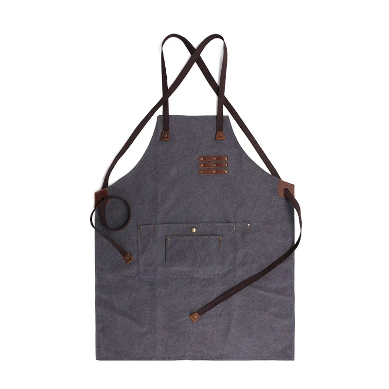 Gray Canvas Work Apron Heavy Duty Water Resistant Tools Aprons Pocket Adjustable Cross-Back Straps Anti-Oil Workshop Woodworking
Gray Canvas Work Apron Heavy Duty Water Resistant Tools Aprons Pocket Adjustable Cross-Back Straps Anti-Oil Workshop Woodworking