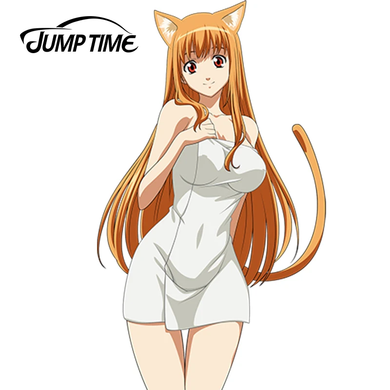 JumpTime 13 см х 7 Горячая кошка девушка аниме Asobi ni Iku yo! Виниловая пленка сексуальная