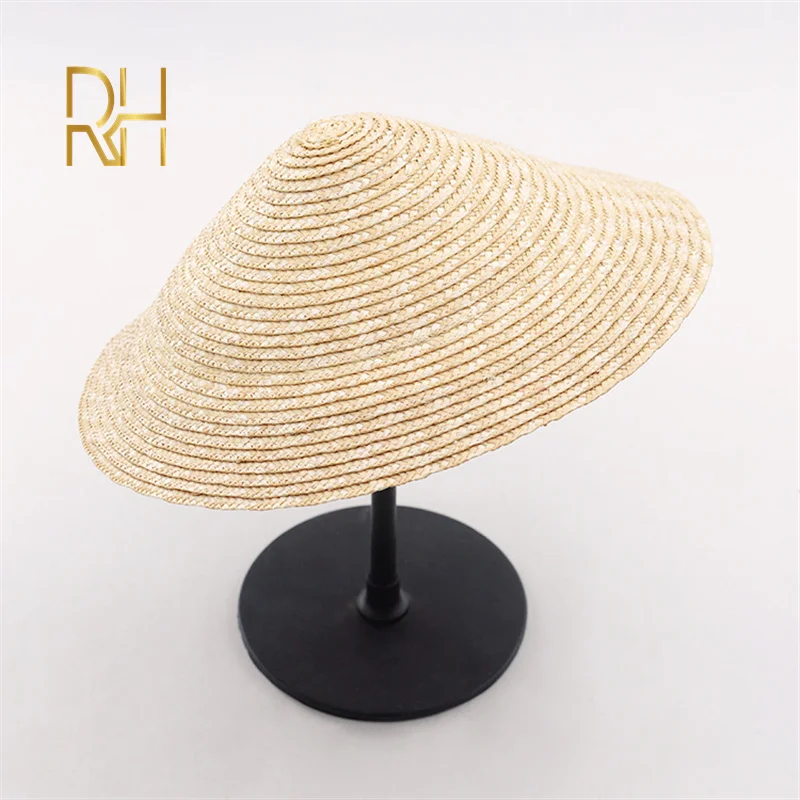 Новая стильная шляпа от солнца Coolie из пшеничной соломы Бамбуковая конусная для