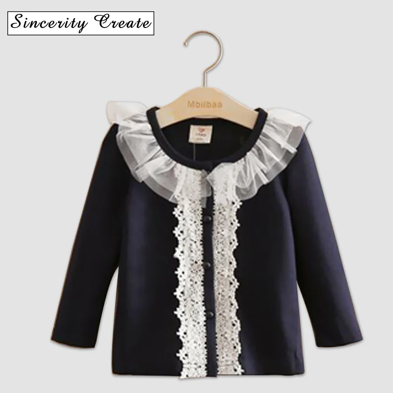 Hot Sale Fashion Lace Collar Girl Sweater Top Cotton Polyester Thin Long Sleeve Girls Cardigan Girl's Clothing KC-1538
Hot Sale Fashion Lace Collar Girl Sweater Top Cotton Polyester Thin Long Sleeve Girls Cardigan Girl's Clothing KC-1538