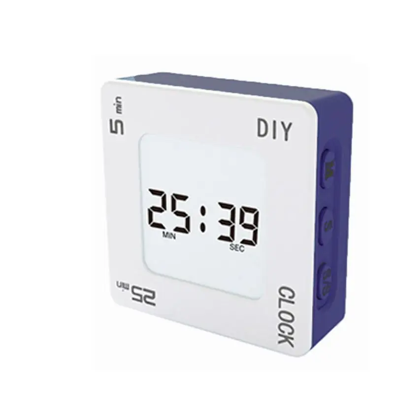 DIY Time Management Pomodoro Timer Creative Square Alarm Clock Vibration Flashing Backlight Timer Reminder for Students
DIY Time Management Pomodoro Timer Creative Square Alarm Clock Vibration Flashing Backlight Timer Reminder for Students