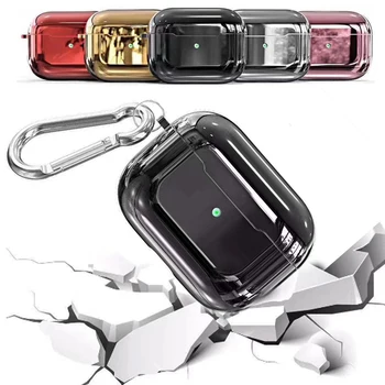 JINSERTA for AirPods Pro Case Luxury TPU Protective Cover with Anti-lost Buckle Shockproof Shell for Air Pods Pro Case 
JINSERTA for AirPods Pro Case Luxury TPU Protective Cover with Anti-lost Buckle Shockproof Shell for Air Pods Pro Case