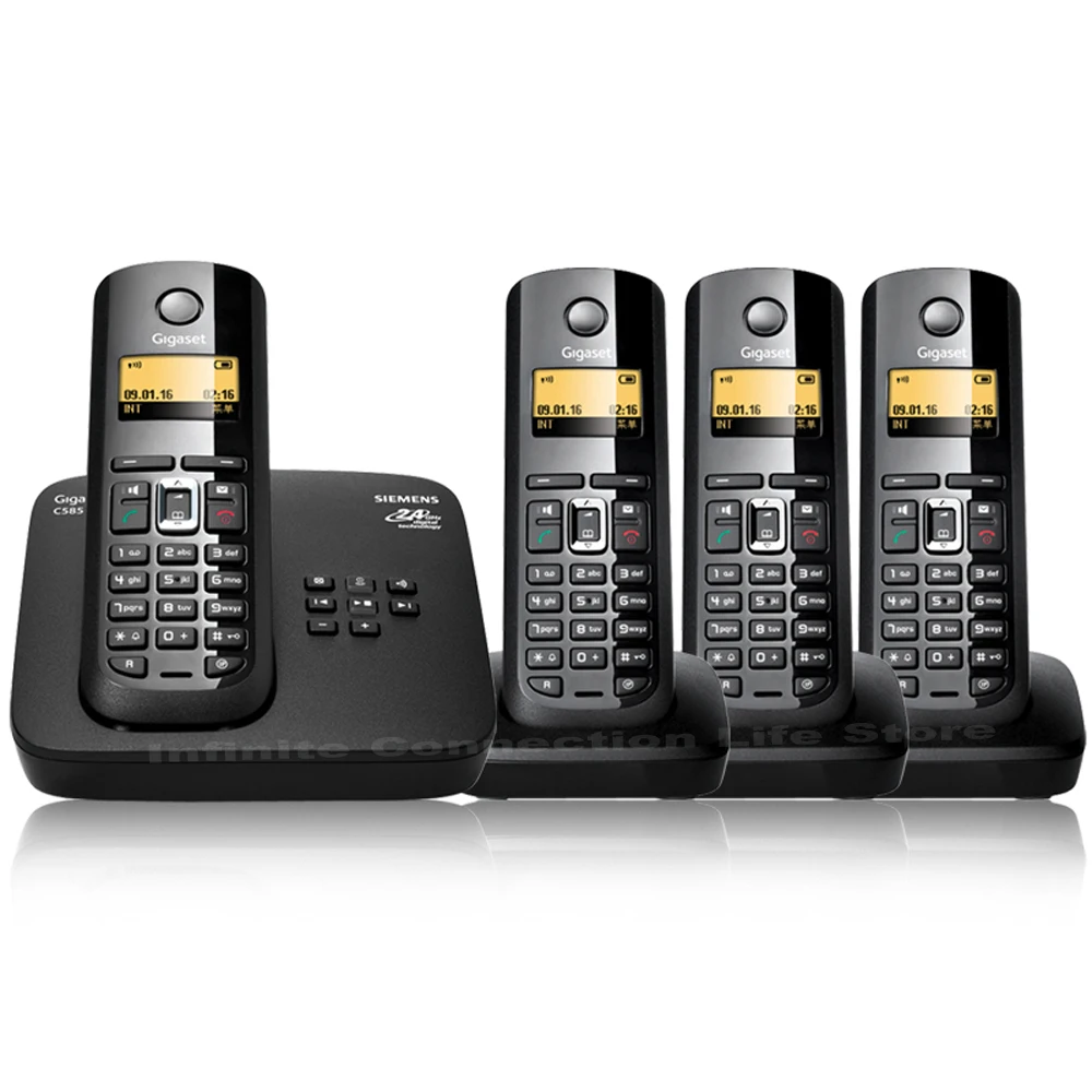 Fixed Wireless Telephone ECO low radiation With digital Answer machine Handfree call ID Screen keyboard backlight Cordless phone
Fixed Wireless Telephone ECO low radiation With digital Answer machine Handfree call ID Screen keyboard backlight Cordless phone