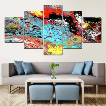 5 Panel Posters Wall Painting Art Home Decor Modern Abstract Color Art Astronomical Print Painting Modular Pictures Painting
5 Panel Posters Wall Painting Art Home Decor Modern Abstract Color Art Astronomical Print Painting Modular Pictures Painting