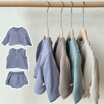 2020 Baby Boys And Girls Clothes Set Cotton Baby Clothes Toddler Girl Outfit Baby Cardigan Coat+ Vest+ Shorts 3 Pieces Set
2020 Baby Boys And Girls Clothes Set Cotton Baby Clothes Toddler Girl Outfit Baby Cardigan Coat+ Vest+ Shorts 3 Pieces Set