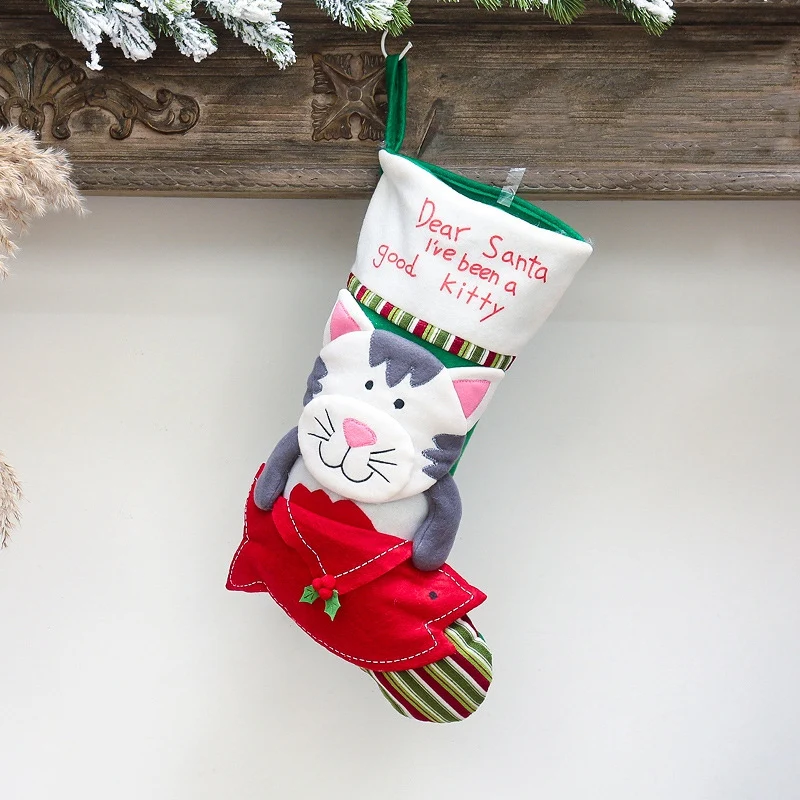 cute christmas socks christmas new year candy bags gift bags