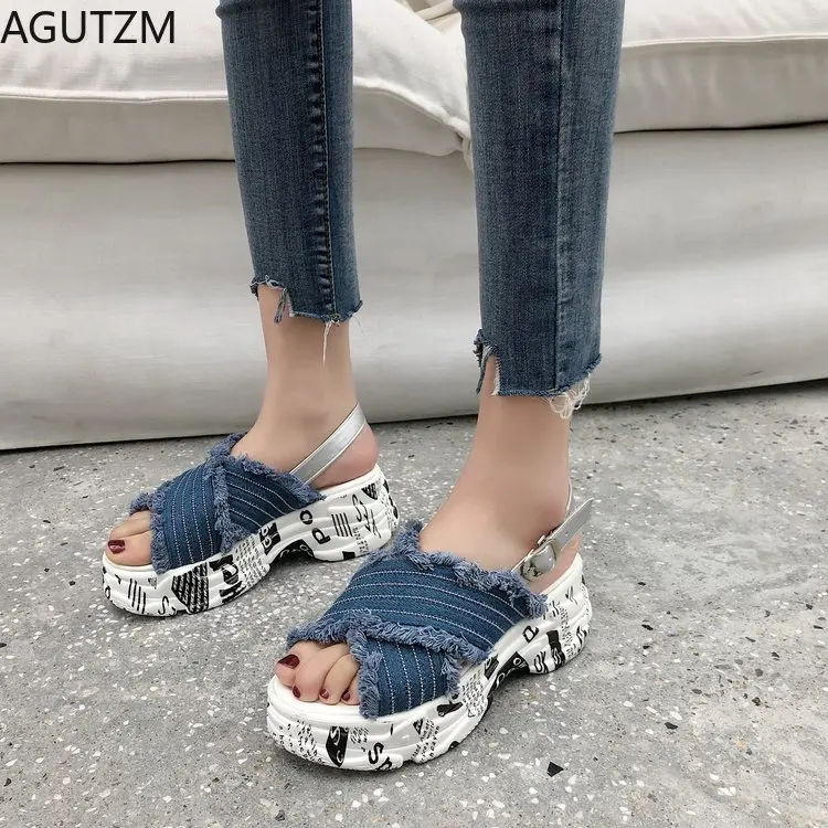 2020 summer women's sandals fashion canvas wedge sandals high heel chunky platform shoes women
2020 summer women's sandals fashion canvas wedge sandals high heel chunky platform shoes women